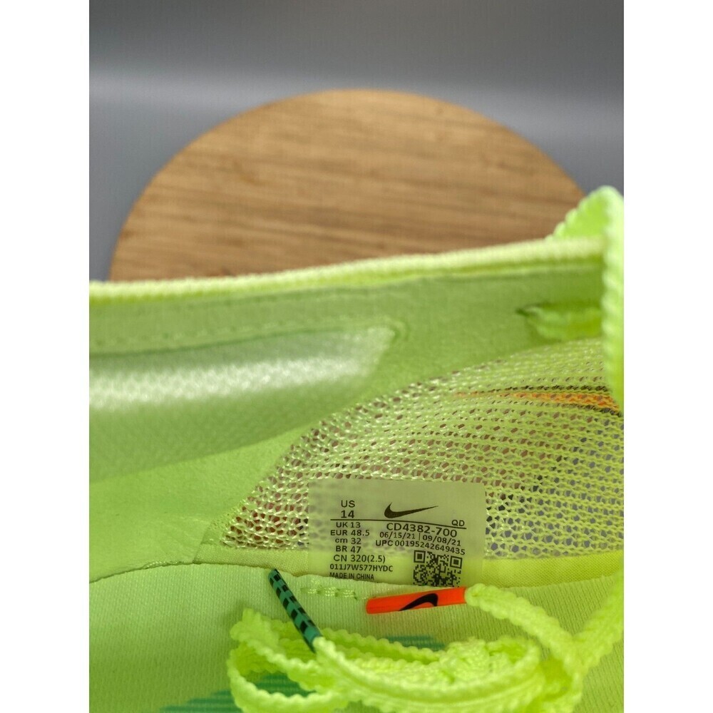 Nike Air Zoom Yellow Victory Track & Field Spikes Barely Volt CD4385-700 Mens 14 - Picture 10 of 11